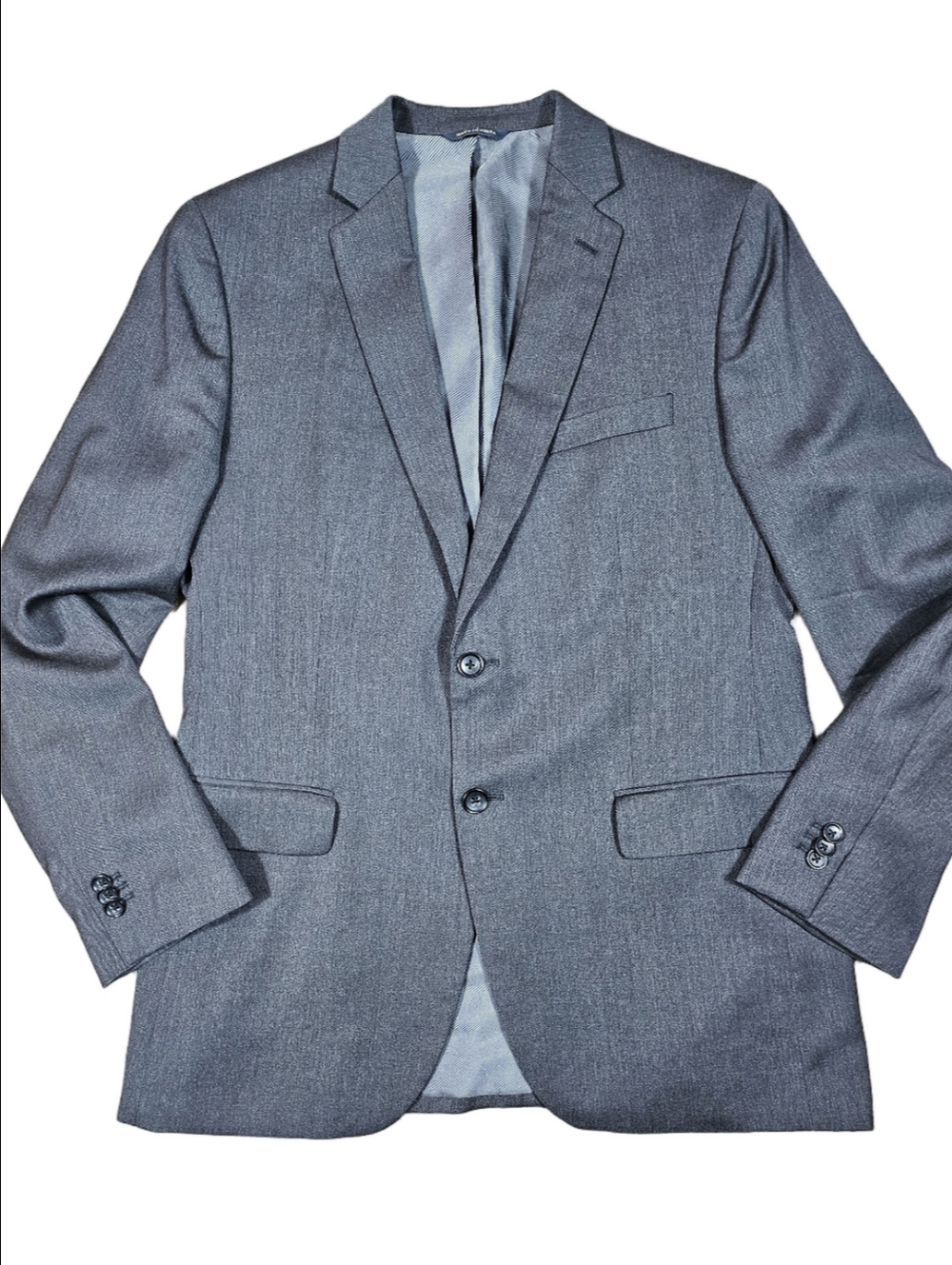 Banana Republic Tailored Fit 100% Cerruti Wool Gray Classic Suit Jacket Blazer